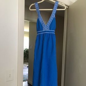 JCREW Embroidered maxi dress